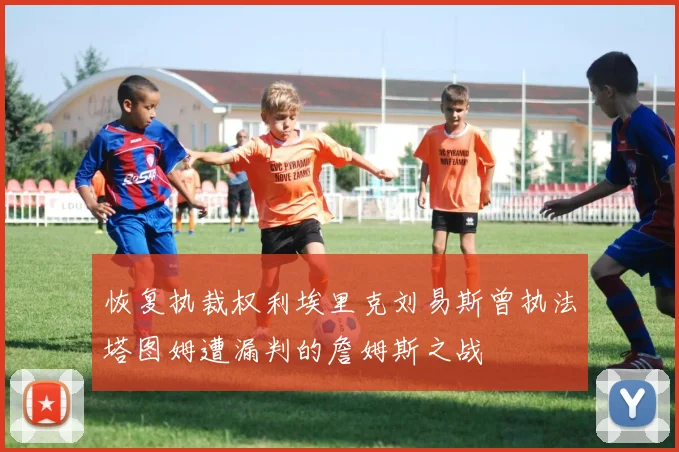 恢复执裁权利埃里克刘易斯曾执法塔图姆遭漏判的詹姆斯之战
